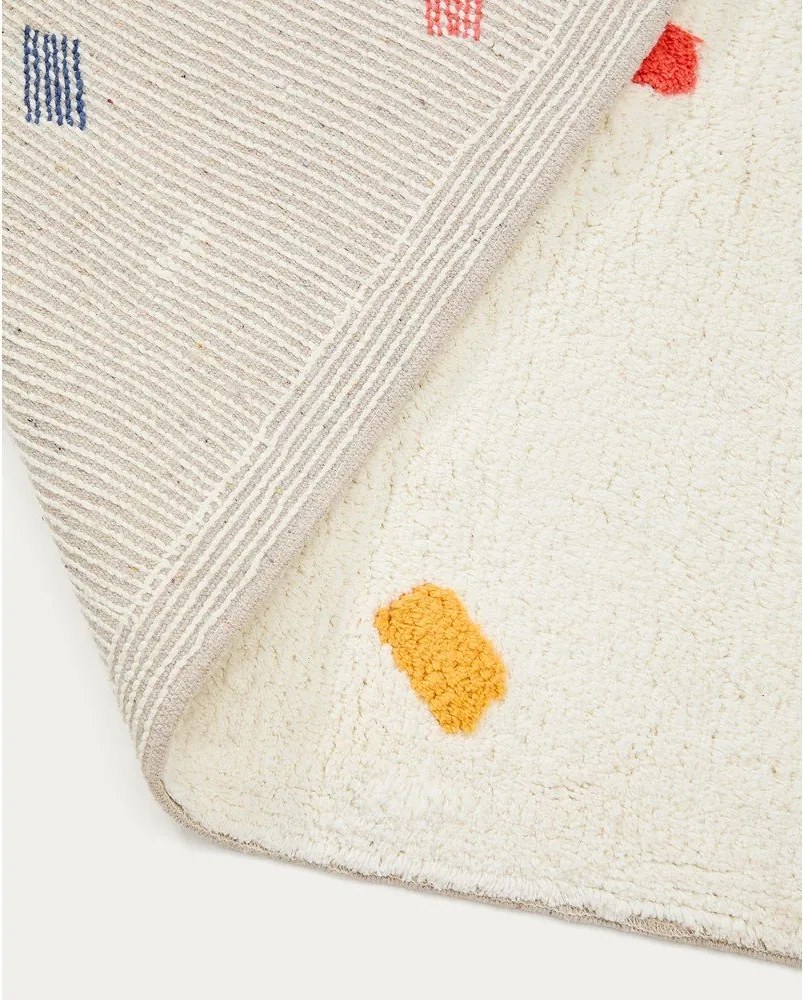 Krémszínű pamut gyerek szőnyeg 90x150 cm Epifania – Kave Home