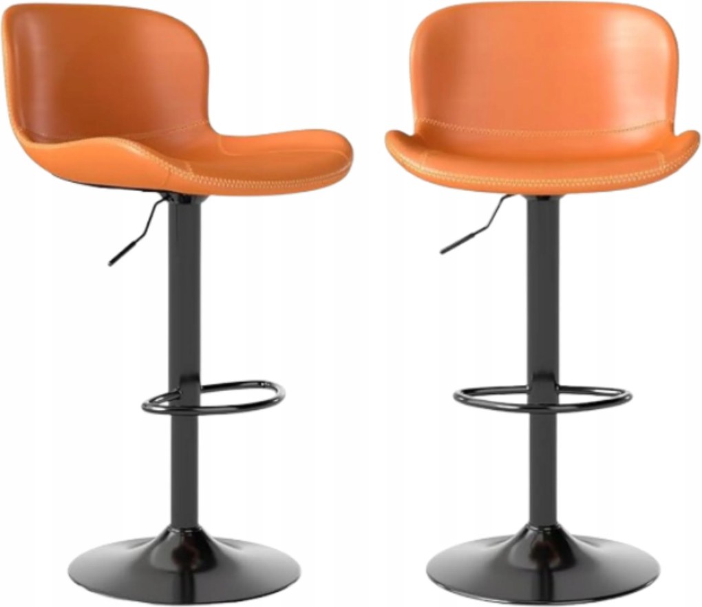 Hohery Bárszékek 2 db Forgatható Bőr Székek Állítható Modern