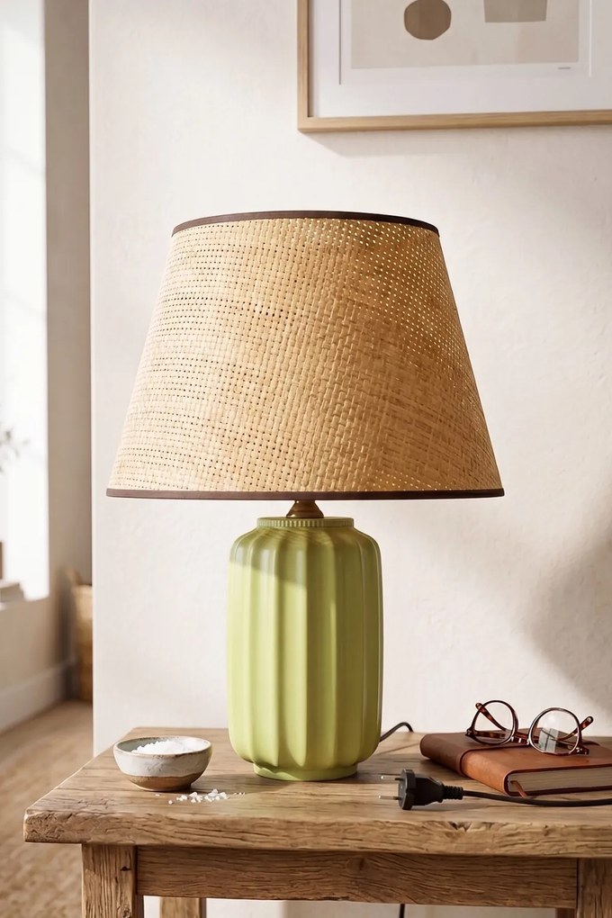 Pistacia kerámia éjjeli lámpa, Ø30 cm