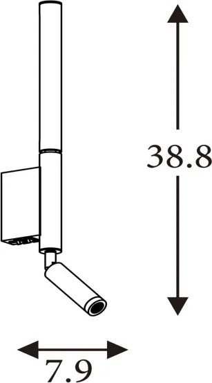 Searchlight 28127LT - LED spotlámpa ARCHITECT LED/7W/230V barna
