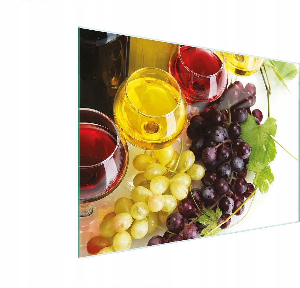 Üveg Vágódeszka 30x22 Bor Edzett Üveg