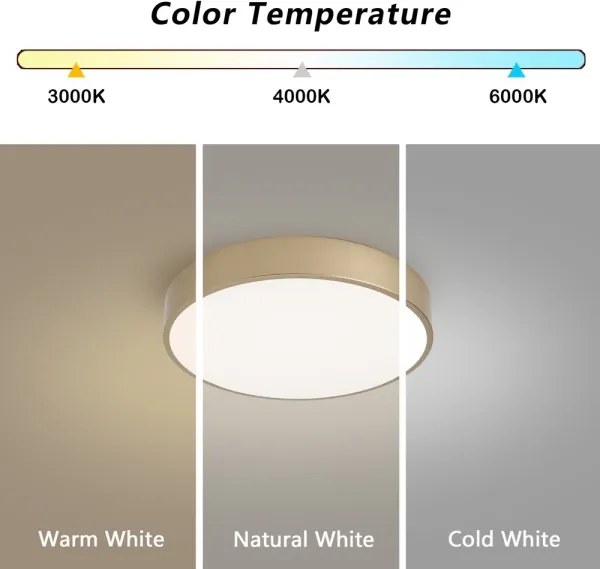 BRILAGI - LED mennyezeti lámpa POOL LED/36W/230V 3000/4000/6000K átm. 30 cm arany