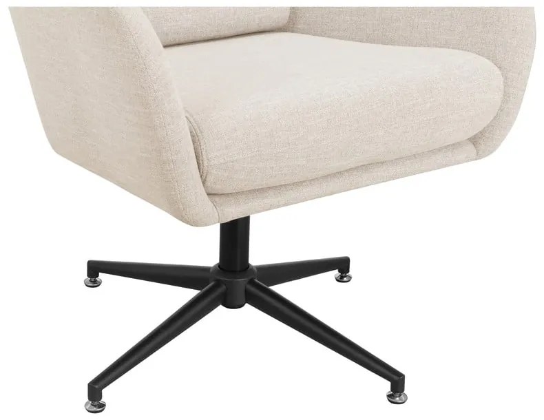 Fehér bársony füles fotel Vanessa – Støraa