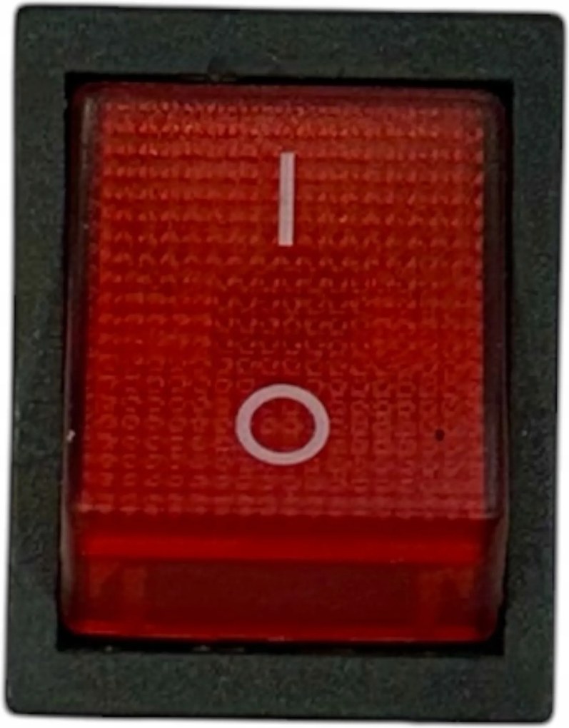 Kétállású kapcsoló háttérvilágítással 25 x 31 x 32 mm 16A (kn 261)