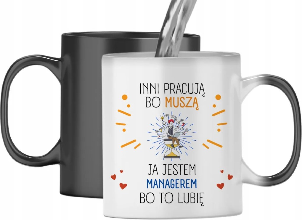 Mágikus Bögre Menedzsernek Színváltós, fényképes nyomattal