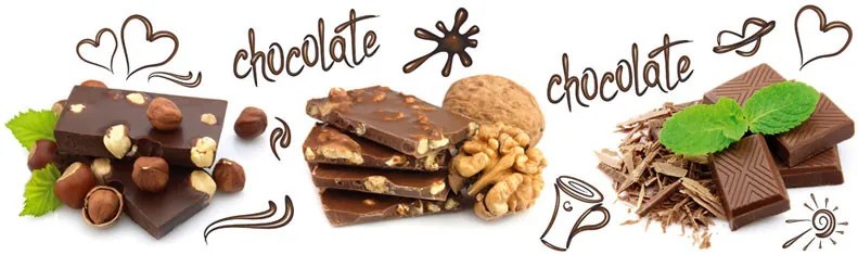CHOCOLATE öntapadós konyhai poszter, 180x60 cm
