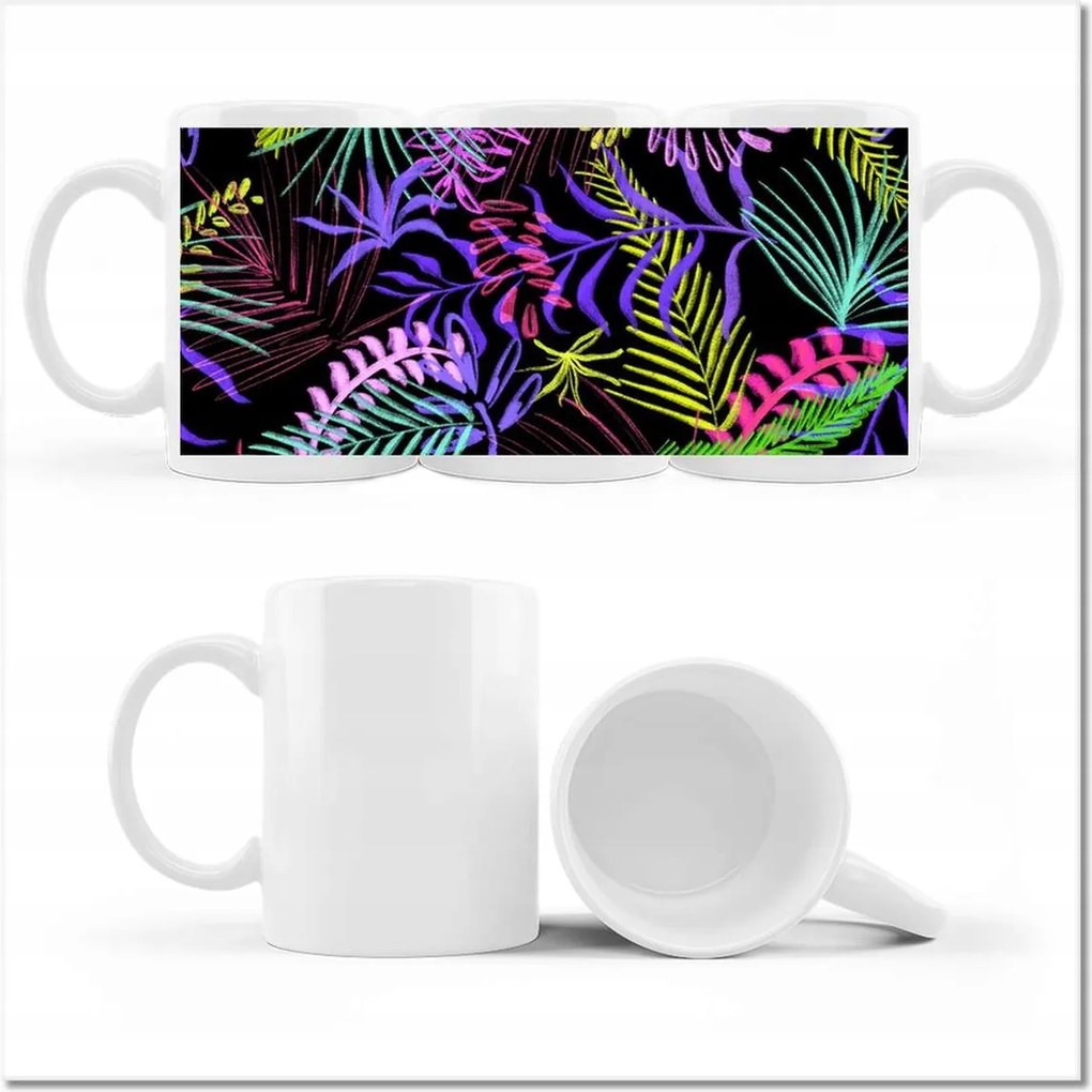 Fényképes bögre Színes kompozíció Levél