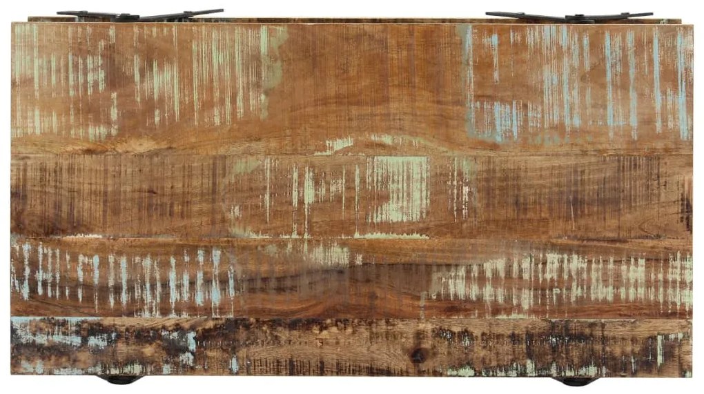 Tömör újrahasznosított fa dohányzóasztal 115 x 60 x 40 cm