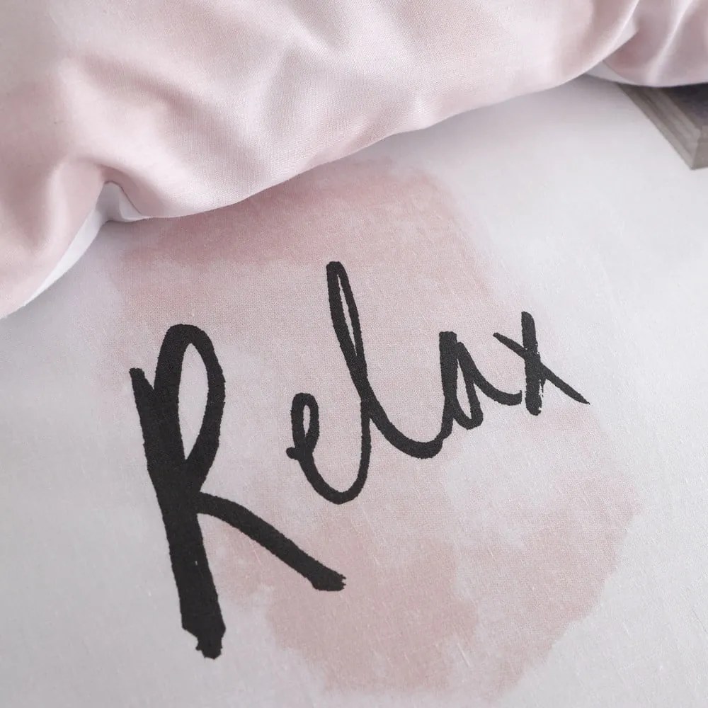 Fehér-rózsaszín kétszemélyes-hosszabbított ágyneműhuzat 230x220 cm Sleep Dreams – Catherine Lansfield