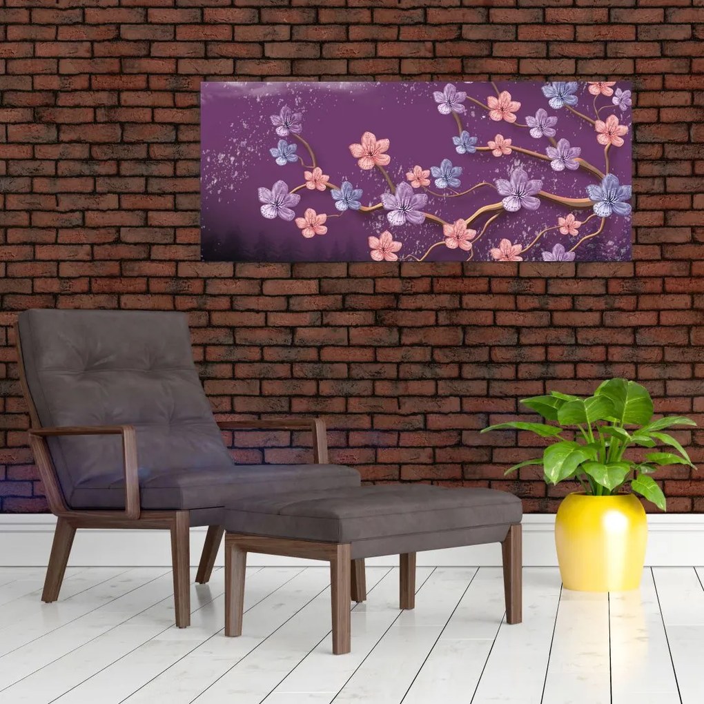 Kép - Tavaszi alkonyat (120x50 cm)