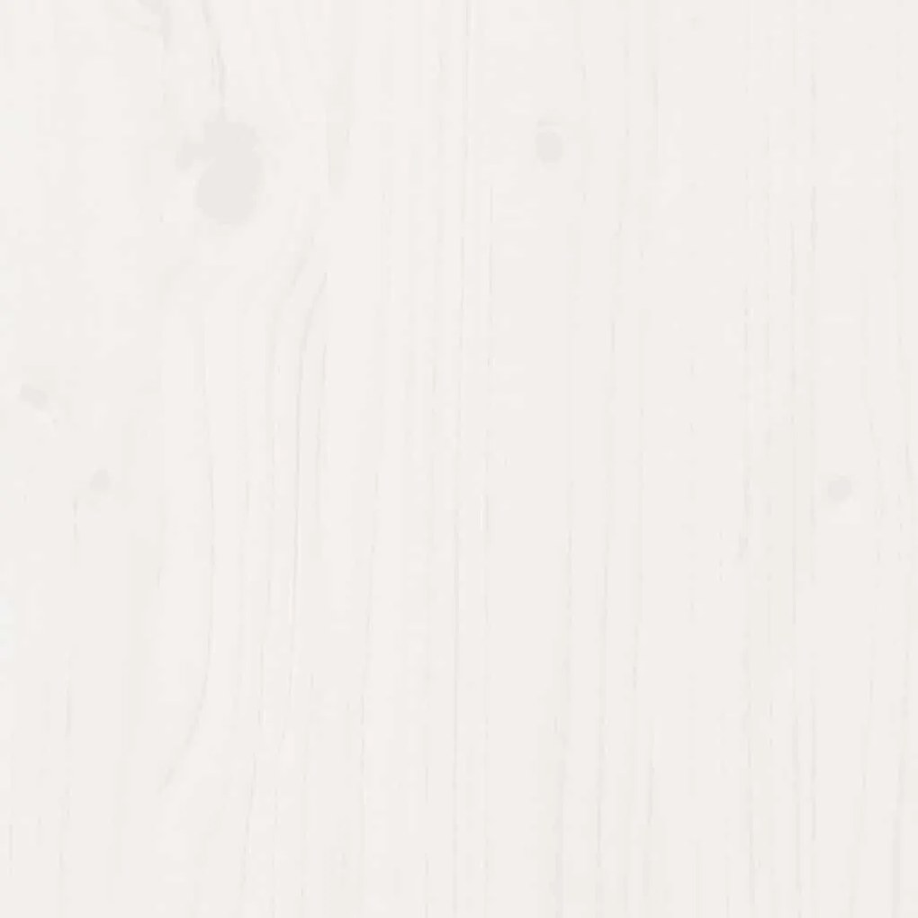 vidaXL fehér tömör fenyőfa ágykeret fiókokkal 90 x 190 cm