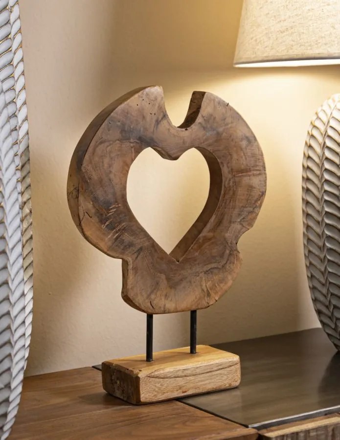Hasi sculputre teak 28x10x38cm