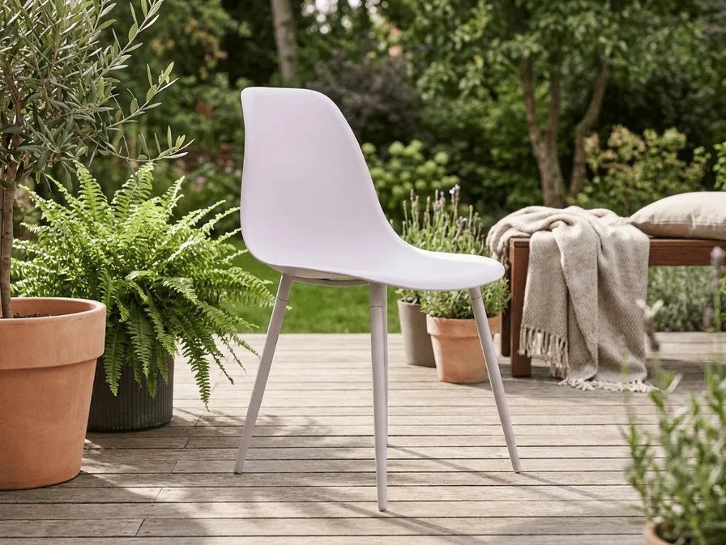 Étkezőszék OSAKA műanyag, rózsaszürke