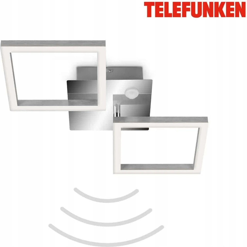Telefunken Led mennyezeti lámpa 47cm, 12W, szenzoros, króm-alumínium, TF318508TF