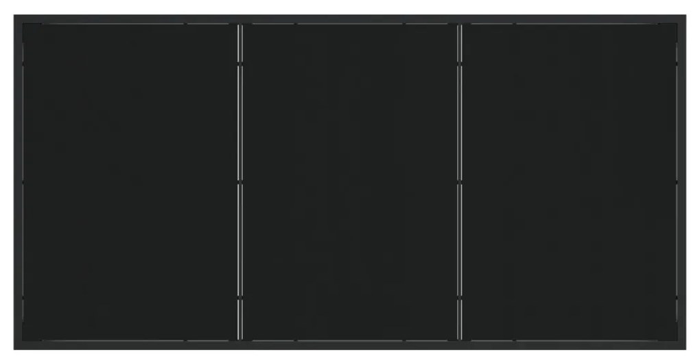 4 db-os kerti étkező szett fekete poly rattan