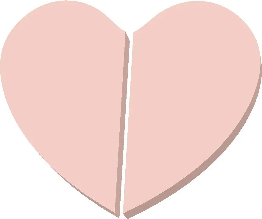 Fa gombok szekrény fogantyúk Szív Púder Rózsaszín Gyártó