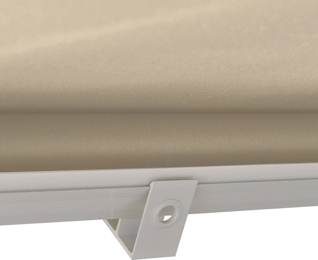 Outsunny Manuálisan Állítható Dőlésszögű Alumínium Vízálló Poliészter Napernyő 70W x 180D cm Bézs | Aosom