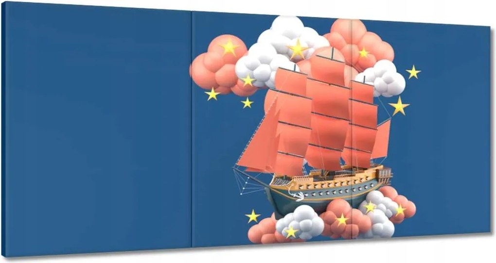 Vászonkép 180x90 Légi hajó Vitorlák