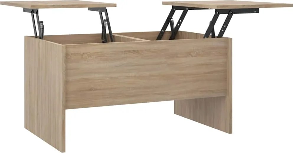 vidaXL sonoma tölgy színű szerelt fa dohányzóasztal 80 x 50 x 42,5 cm