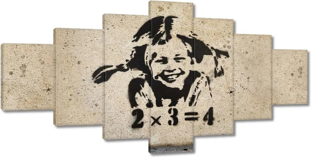 Festmények 210x100 Banksy A szeplős lány