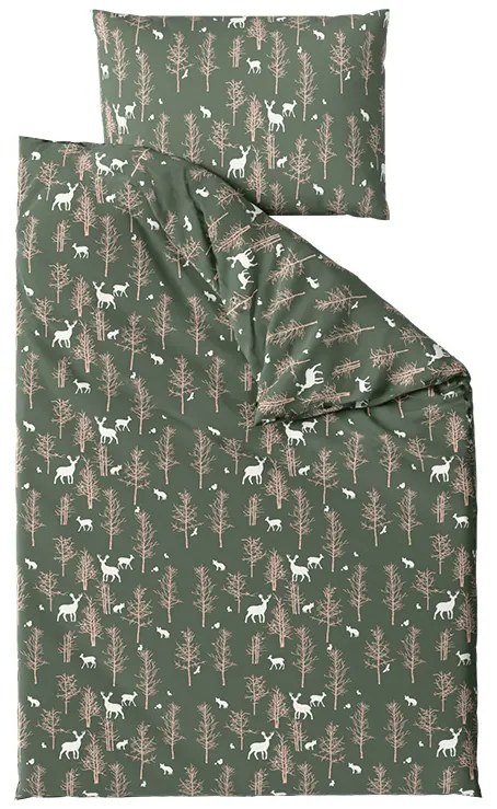 Mikroszálas ágyneműhuzat OAK DEER sötétzöld Ágyneműhuzat mérete: 70 x 90 cm | 140 x 220 cm