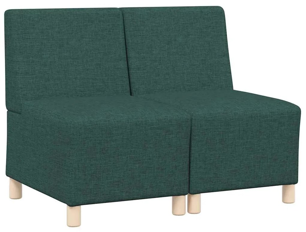 Karfa Nélküli Modularis Kanapé Egység 2 pcs Sötétzöld