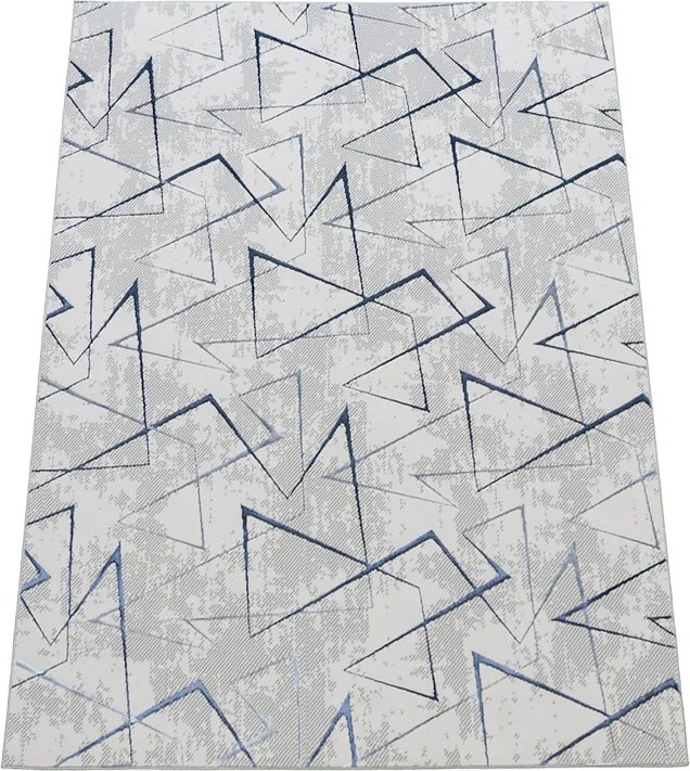 Szőnyeg 240x330 Krémszürke Gránátalmával Kék Modern Nappaliba