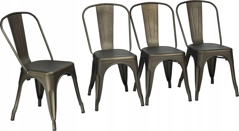 Kerti székek Costway fém barna szín (449)