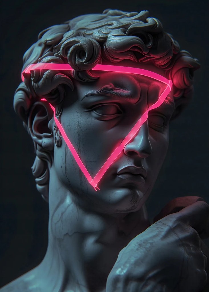 Poszter 39,5x55cm Neon Reneszánsz