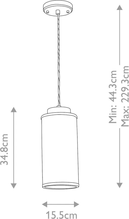 Elstead Lighting Reno RENO-P-SMOKE Függőlámpa 1x60W/E27