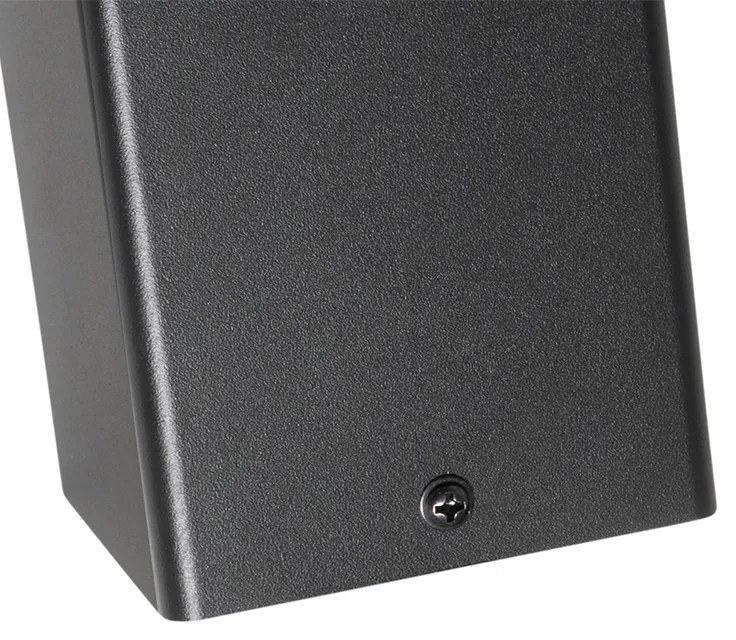 Kertállólámpa fekete 50 cm IP44 füstüveggel - Denmark