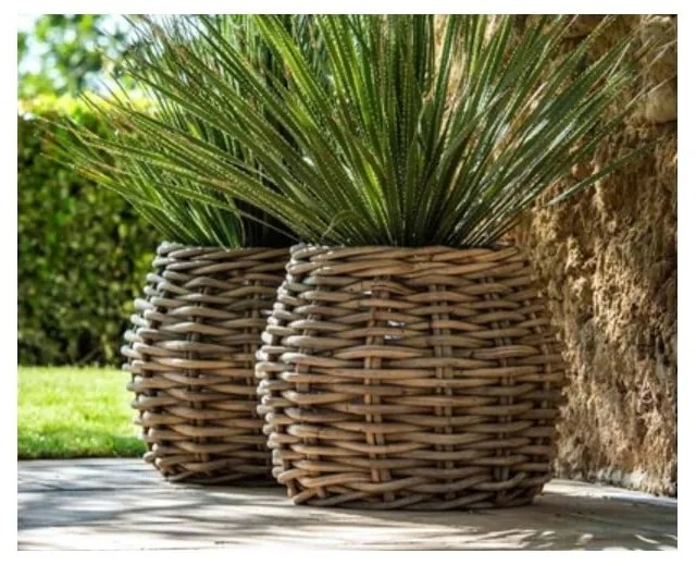 Grande Fiore műrattan kerti kaspó - Bonami Essentials