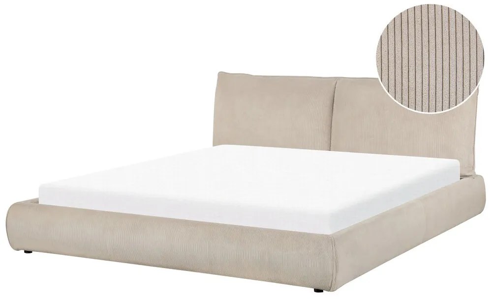 Franciaágy 180 cm Vetiver (szürkésbézs) (ágyráccsal). 1076468