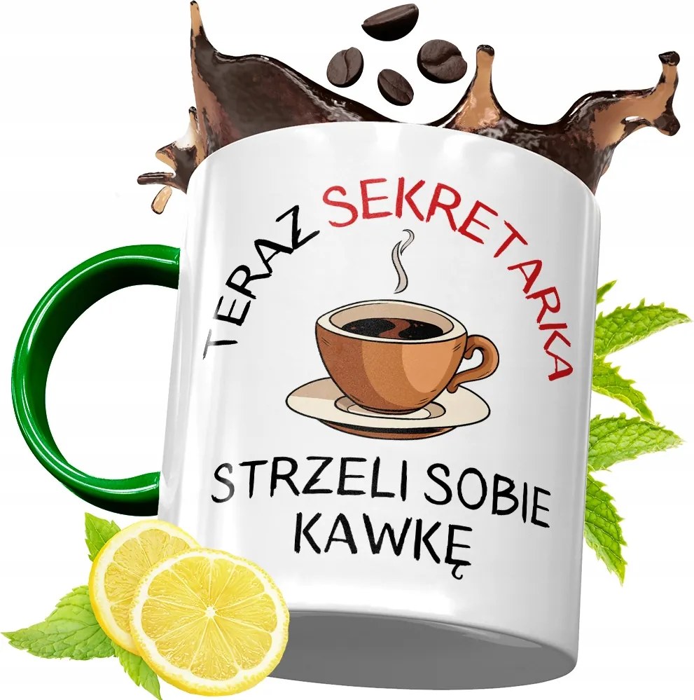 Zöld Bögre Titkárnőnek Születésnapi Ajándék Nyomtatott Fotóval