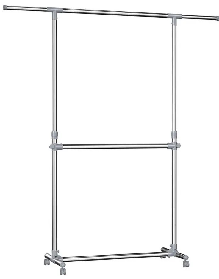 Mobil álló fogas LINEA, ezüstszínű