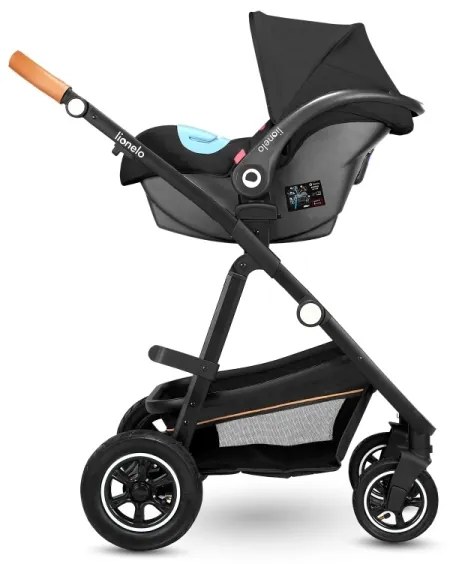 Lionelo - Kombinált babakocsi 2 az 1-ben AMBER szürke grafit