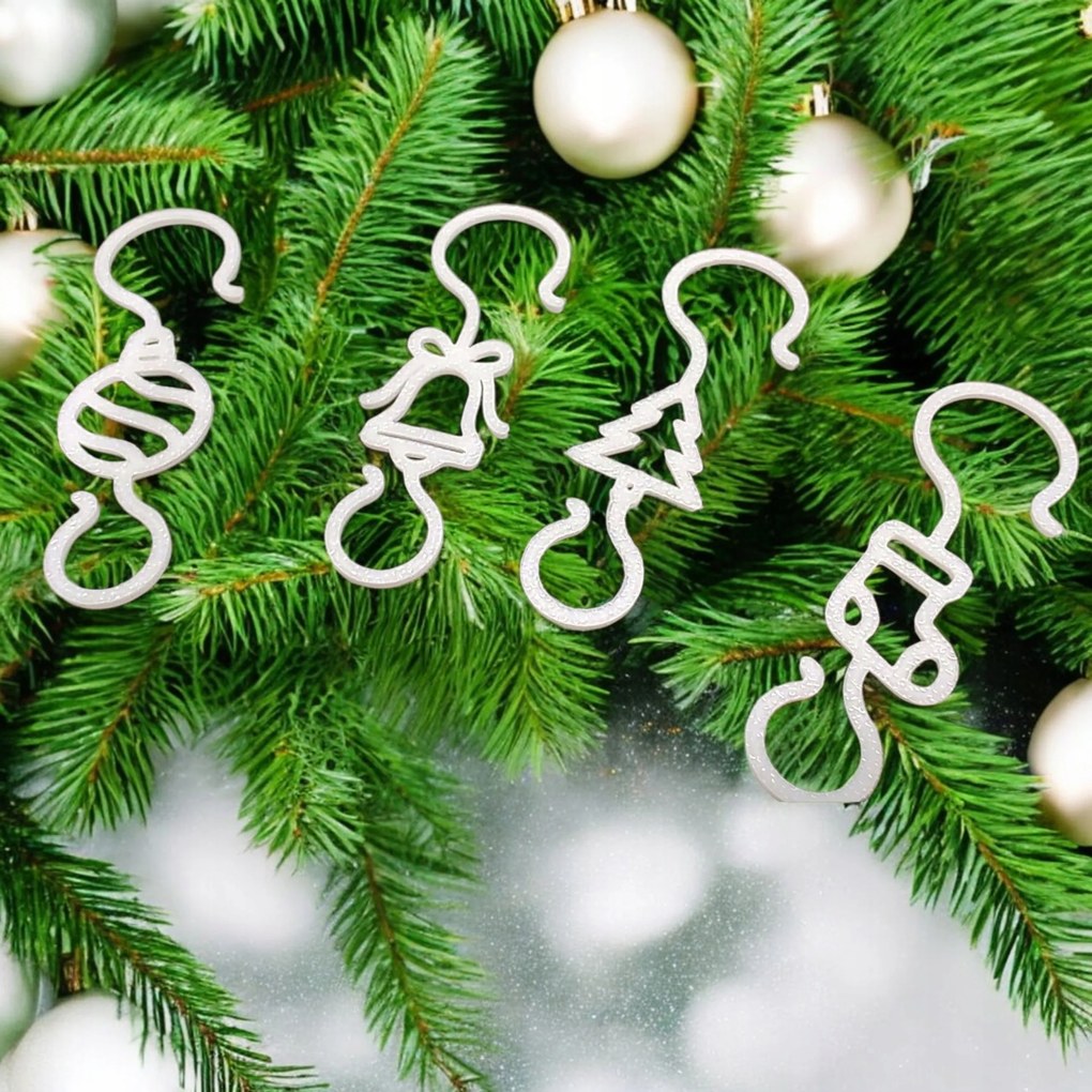 Akasztók medálok karácsonyfadíszekhez dekorációs gömbök 50 db Eko