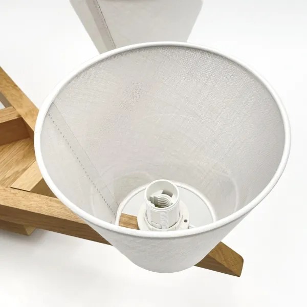 Brilagi - LED  Felületre szerelhető csillár  ANTHONY 5xE14/40W/230V tölgy/fehér