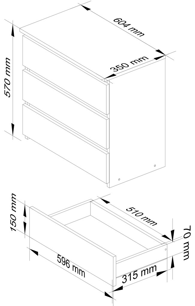 Komód Cleania CL3 (éger). 1068543