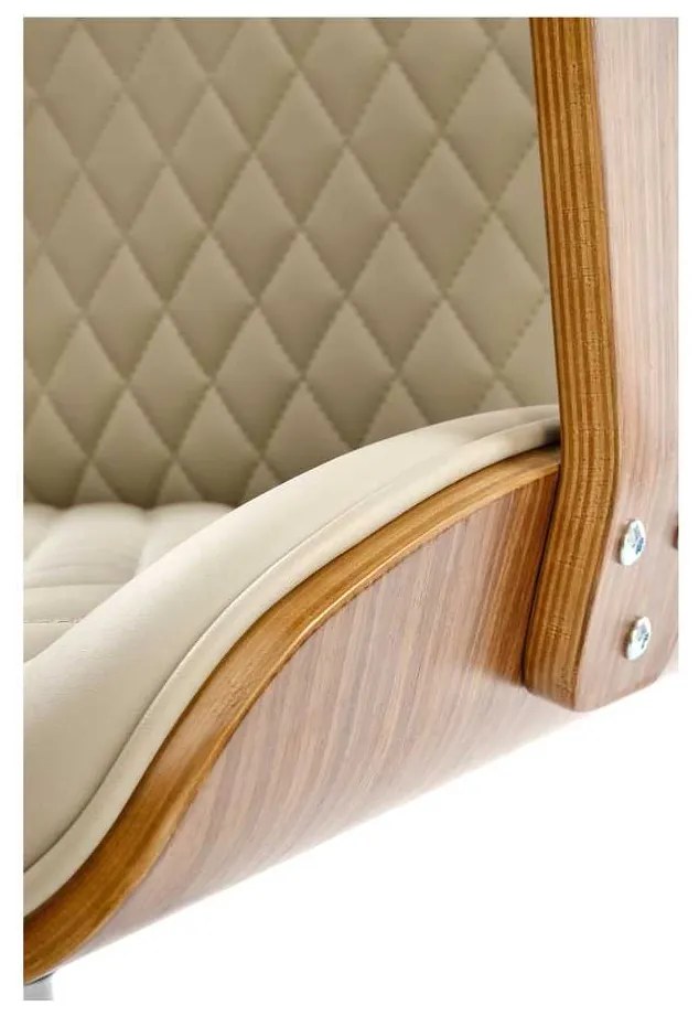 Gettysburg irodai szék, bézs / dió