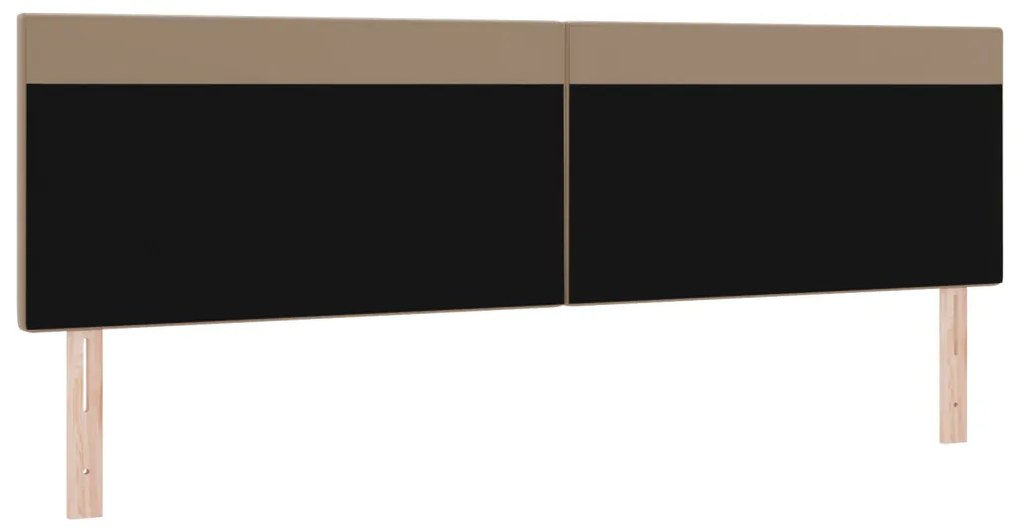 Fejtámla LED -es lámpákkal fejtámlával Cappuccino 200 cm PVC