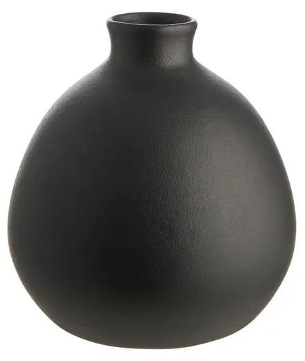 MIO kerámia váza, matt fekete 15,5cm