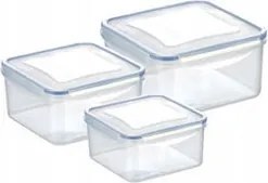 Légmentesen záródó ételtároló doboz szett 3db