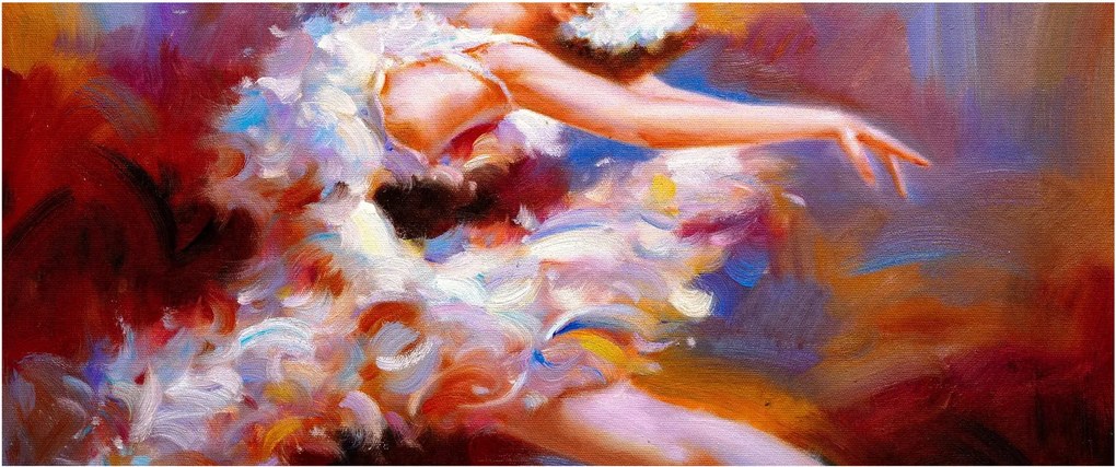 Kép - Balerina, festmény (120x50 cm)