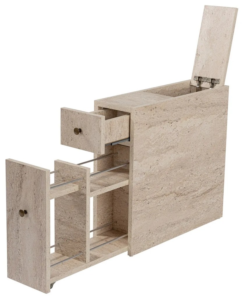 Fürdőszoba szekrény Calencia - Travertine
