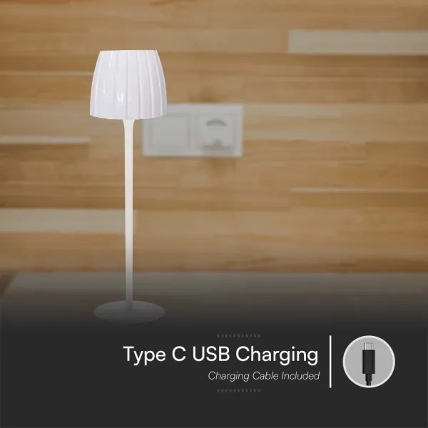 LED Dimmelhető újratölthető asztali lámpa LED/2,7W/5V 3000-6000K 1800 mAh fehér