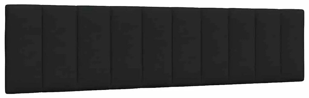 fekete szövet fejtámla párna Hanko 200 cm