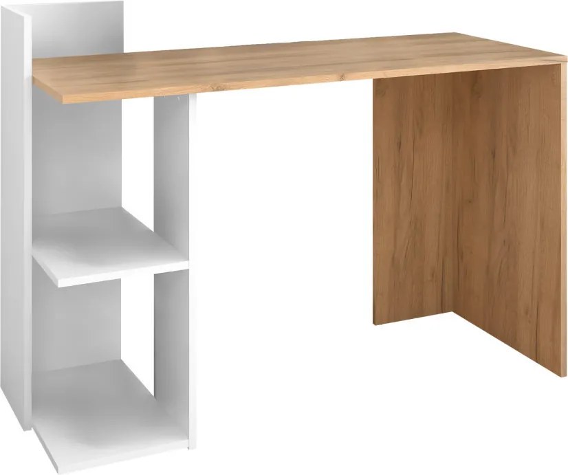 Polcos íróasztal 118x75x112cm barna FUR1239-1