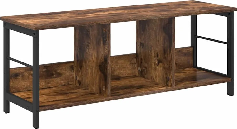 vidaXL Könyvespolc Füstölt tölgy 102 x 32 x 40,5 cm Faanyag