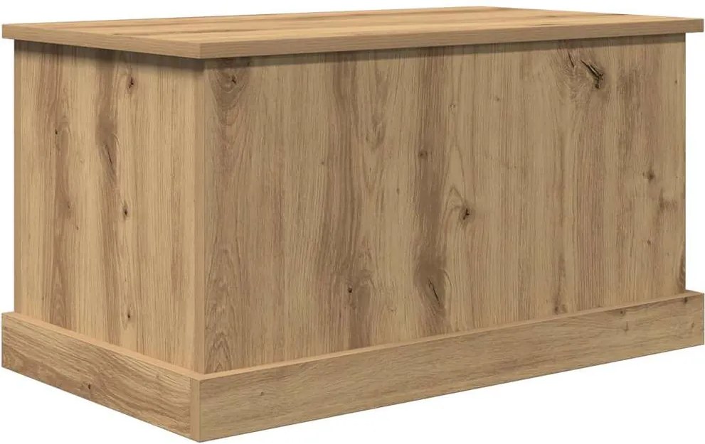 vidaXL kézműves tölgy színű szerelt fa tárolódoboz 70 x 40 x 38 cm